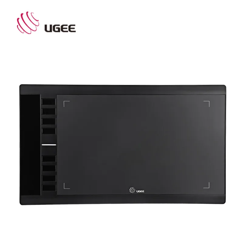 Ugee M708 V2 цифровые планшеты графический планшет для рисования "10x6" дюймовый графический планшет 8192 уровня с ручкой без аккумулятора - Цвет: Черный