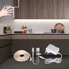 Светодиодная подсветка под шкаф ручной волны Сенсор 12V Светодиодные ленты ручная развертка светодиодный лента, для детей от 1 года до 5 лет, M для Спальня Кухня шкаф Лестницы путь