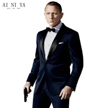 Новые свадебные костюмы для мужской строгий костюм смокинги для жениха пиджак по индивидуальному заказу и брюки костюмы для жениха
