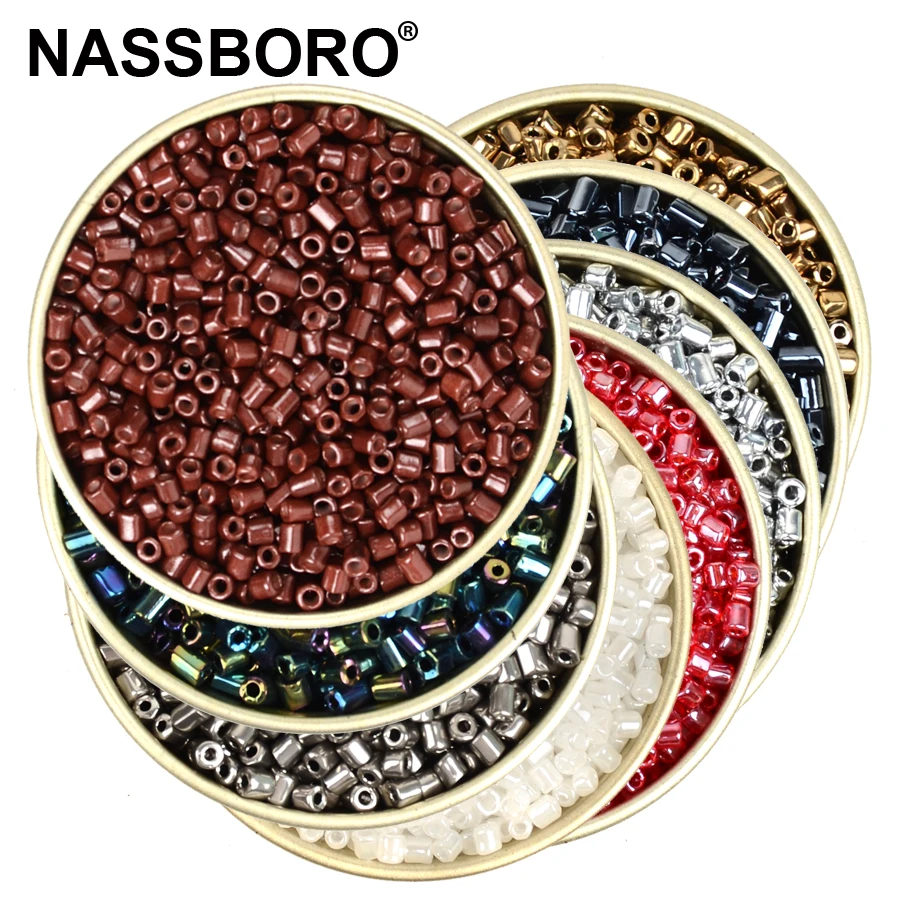 

2MM H Shape Silver Gold Czech Glass Beads Seed Spacer Beads Bracelet Necklace Jewelry Making DIY Accessories Kralen Wholesale