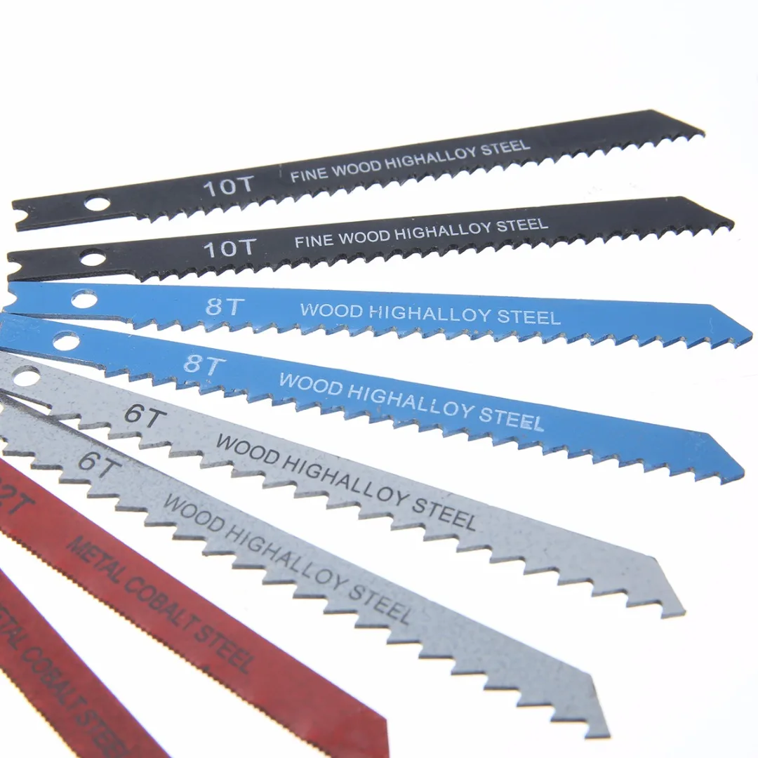 Mayitr 14Pcs/set Durable Assorted U-shank Jigsaw Blades For Plastic Wood Cutter Top Quality Jingsaw Blades Mayitr Hand Toos