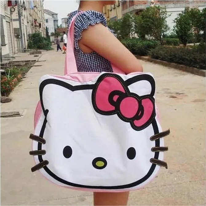 Hello kitty Canvas Bag,Handbag,Shoulder Bag high quality 6 colors-FREE SHIPPING 