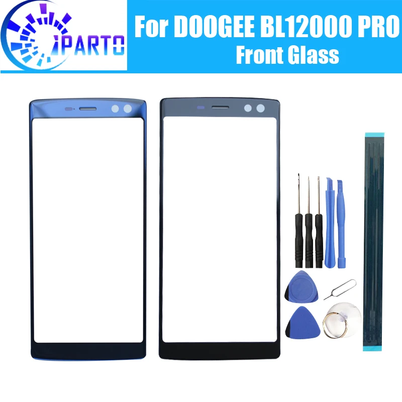 

For DOOGEE BL12000 PRO Front Glass Screen Lens 100% New Front Touch Screen Glass Outer Lens for DOOGEE BL12000 PRO +Tools