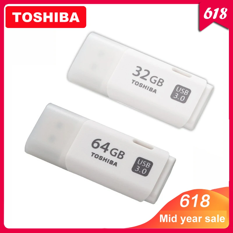 100% Оригинал TOSHIBA U301 флеш накопитель Usb 3 0 64 ГБ 32 мини флешки диск|USB флэш-накопители|