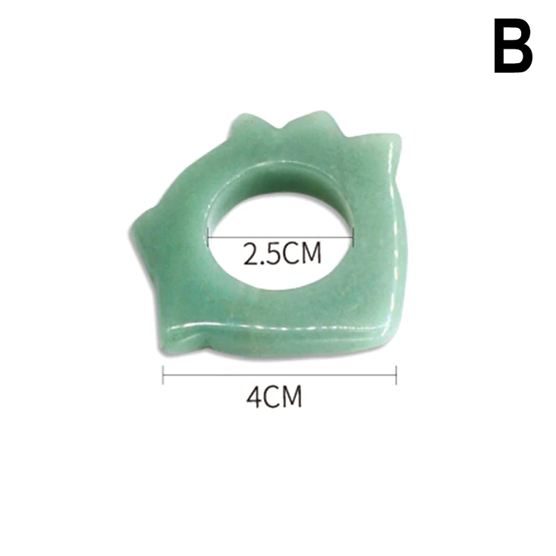 Натуральный зеленый авантюрин выскабливание пластины глаз тела забота о здоровье массажный инструмент SN-Hot - Цвет: B