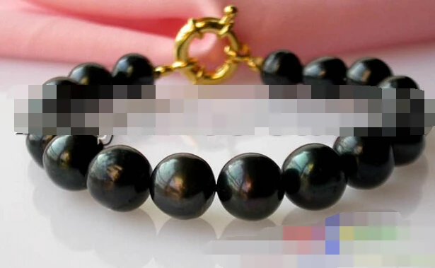

08718 BLACK FRESHWATER CULTURED PEARL BRACELT