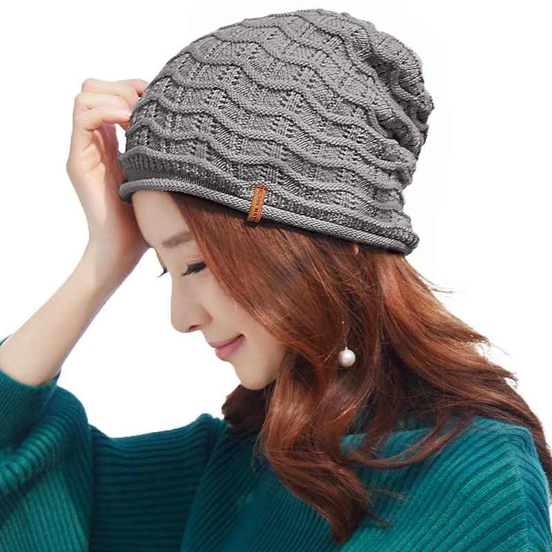 FANCET зимние женские шапочки Skullies одноцветные теплые милые вязаные шапки из шерсти для девушек и девушек 89257