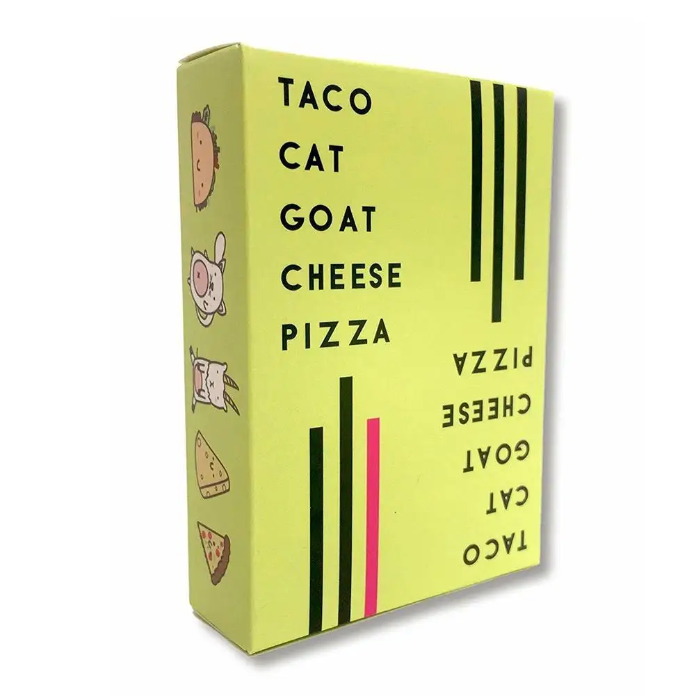 

Taco Cat Goat Cheese Pizza English Game Card Party Card Applicable Occasions Is Festivals, Trade Fairs, Birthdays