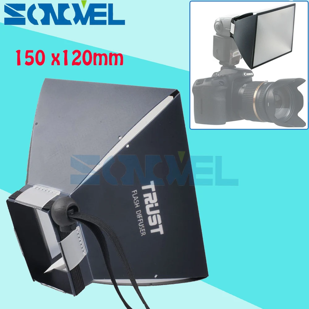 Universal Foldable Flash Diffuser Softbox for Nikon Canon Yongnuo Godox Sony Sigma Metz Vivitar Speedlight | Электроника