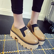 New Spring Fashion Style Hot Women Casual Shoes Brown Black White Thick Soled Loafers Flat Shoes a Pedal Lazy Women Shoes ZM3.5