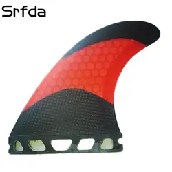 Srfda Лидер продаж для серфинга FIN для будущих размер коробки G5/M плавники с стекловолокна углеродного материала серфинга плавников (три
