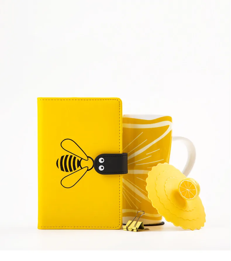 A5 A6 Kawaii Bee креативный блокнот Граффити Блокнот из искусственной кожи пустая сетка записная книжка-дневник записная книжка в подарок посылка