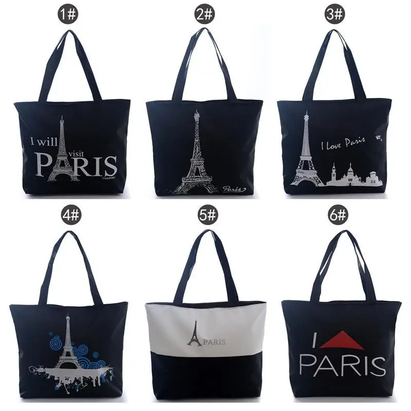 2017 Fashion Black Women S Paris Towels Handbag Shoulder Bags 2017 Fashion Black Women S Paris Towels Handbag Shoulder Bags Tote Canvas Hobo Free Shipping Ln In Crossbody From Luggage On