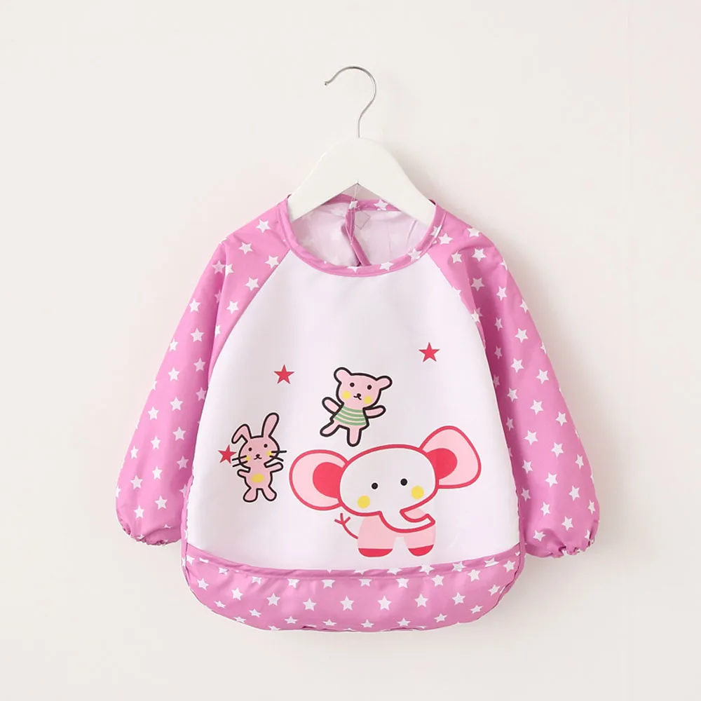 

Long Sleeve Bib Waterproof Bandana Baby Bibs Boys Girls Burp Cloths Children's Fashion Kids Saliva Towel Baby Accessories 2019