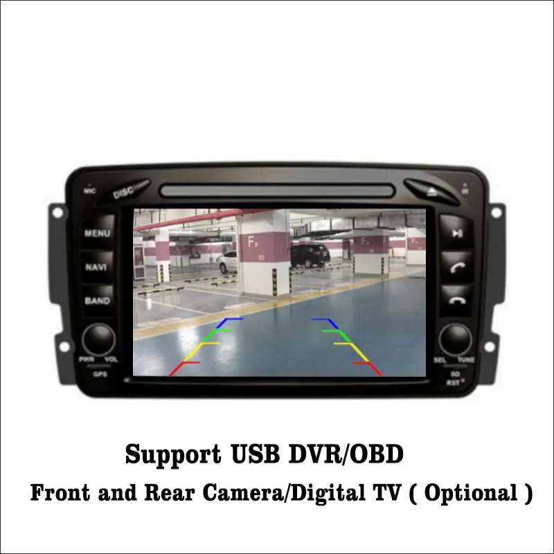 Cheap Liislee Android 7.1 2G RAM For Mercedes Benz CLK W208 Car Radio Audio Video Multimedia DVD Player WIFI DVR GPS Navi Navigation 4