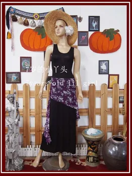 

Transparent thin gothic Tribal Belly Dance over skirt BQ23-80