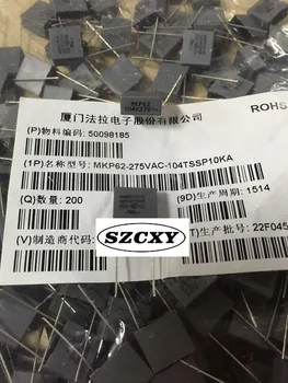 

100% New and original MKP62 104K 275-VAC 0.1UF p10MM GD safety gauge capacitance