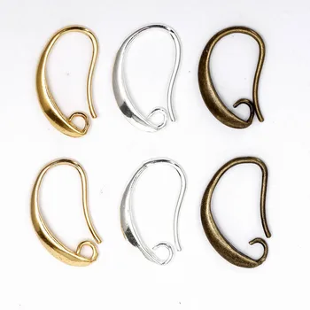 

13x19mm Wholesale 10pcs/lot Antique Bronze/Silver/Gold Plated Ear Wires Hook Earring for DIY Jewelry Findings Components B