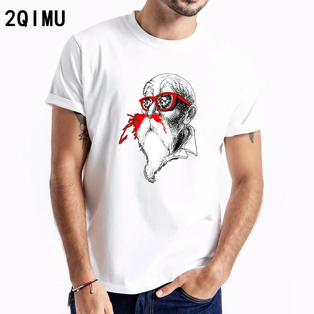 

2QIMU 2019 Men T shirt Dragon Ball Z Cotton Natural O-Neck T shirt Man Print Fashion Short Sleeve Top Tees Streetwear Tshirt