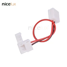 5 шт. 2-контактный разъем для 8 мм SMD Одноцветный водонепроницаемый IP65/54 3014 3528 проводник подключения светодиодной ленты с кабелем 15 см