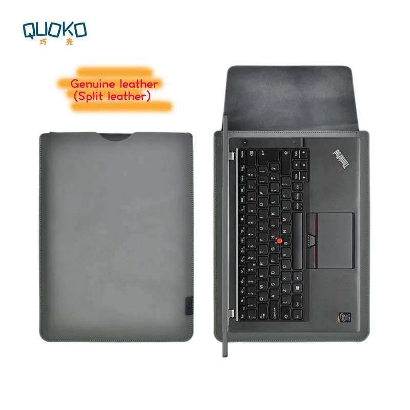 Luva do Portátil do Couro Genuíno para Thinkpad Ultra-fino Super Slim Bolsa Capa Thinkpad T460 T470 T480 14 Vendendo Case da
