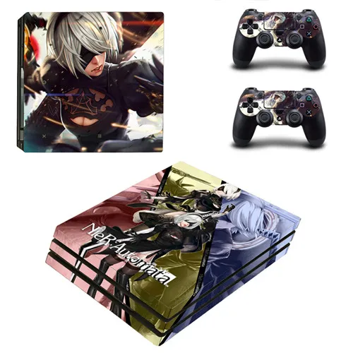 NieR Automata PS4 Pro Skin Sticker For Sony PlayStation 4 Pro Console and Controllers for Dualshock 4 PS4 Pro Stickers Decal 