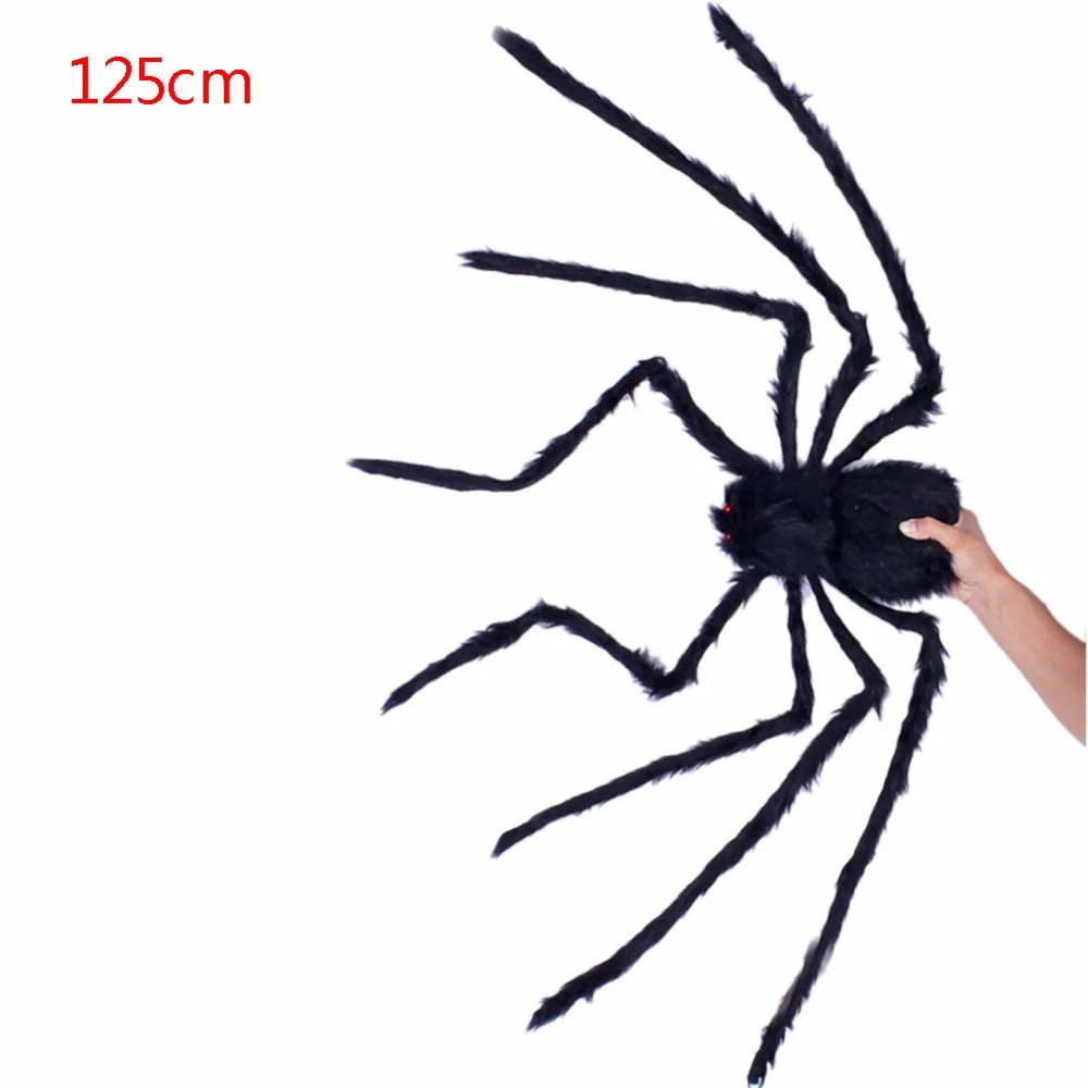 Large Size Plush Spider Wire Plush Halloween Props Spider Funny Toy Party Bar KTV April Fool's Day Decor Random Color