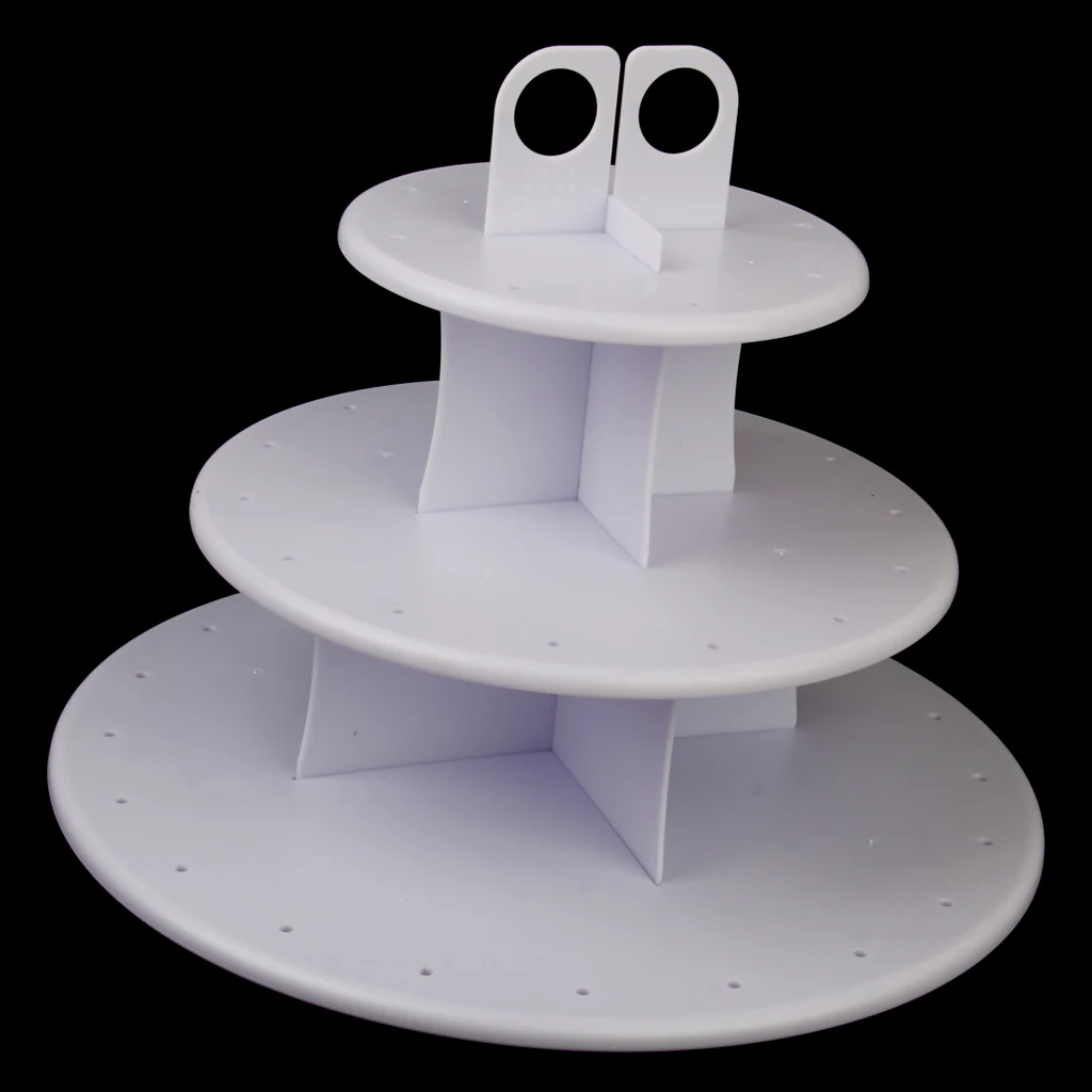 3-Tier 42 Holes Plastics Cake Pop Lollipop Cupcake Display Stand Wedding Party Decor Candy Stand Cake Tool Birthday Party Supply