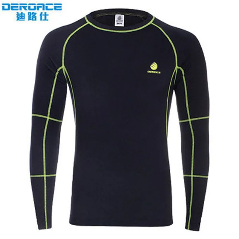 DEROACE Autumn Winter thickening Cycling Running Sports underclothes