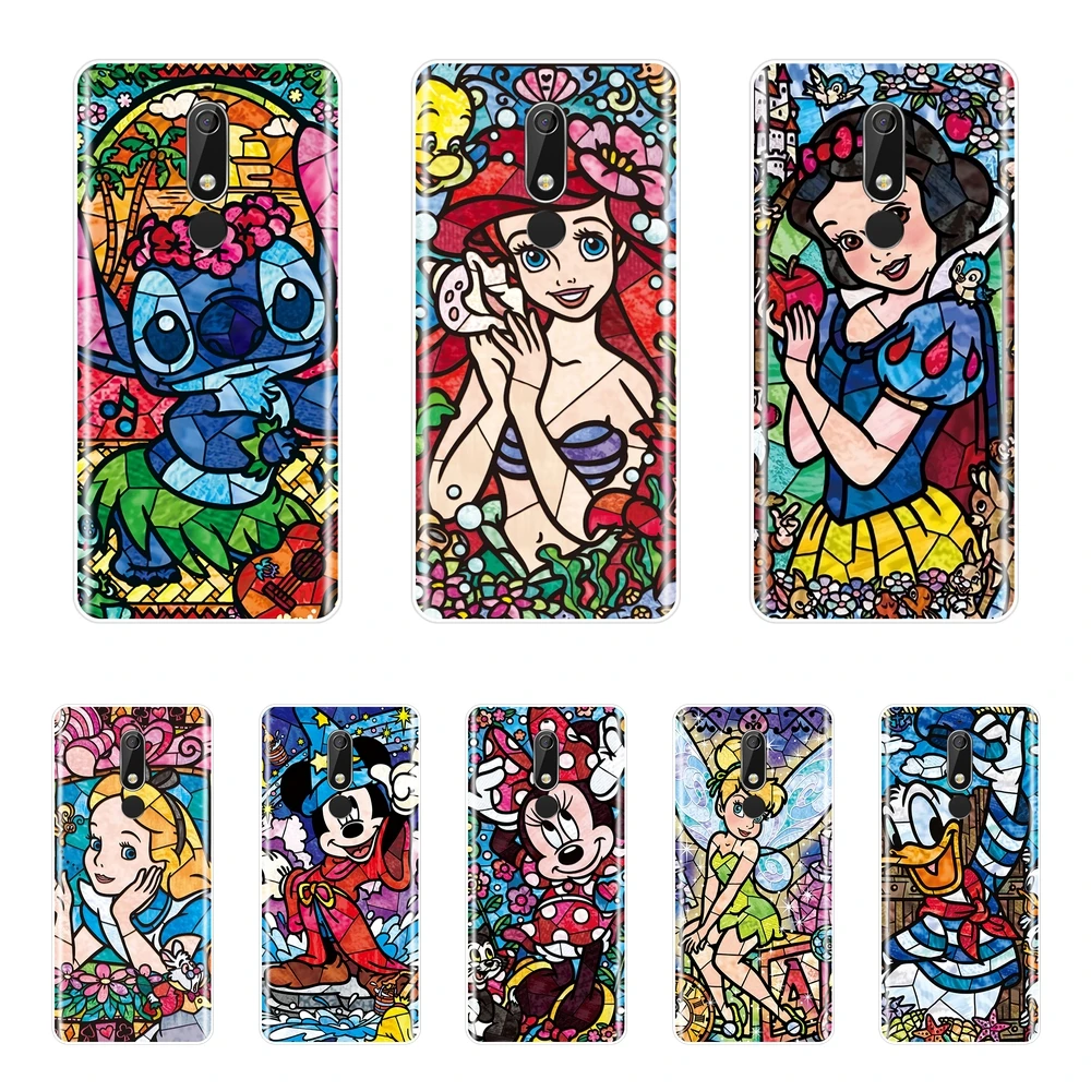 

Back Cover For Nokia 7.1 6.1 5.1 3.1 2.1 Soft Silicone Mickey Minnie Stitch Phone Case For Nokia 7.1 6.1 5.1 3.1 2.1 Plus Case