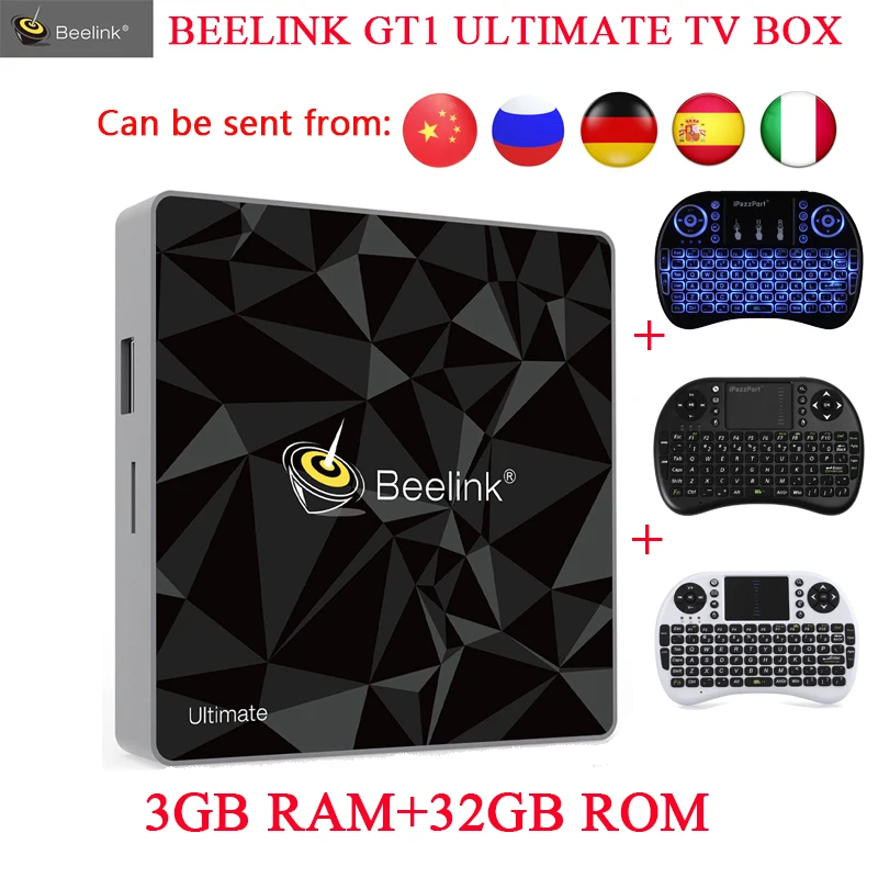 

Beelink GT1 Ultimate TV Box Amlogic S912 Octa Core Android 7.1 Media Player 3G RAM DDR4 32G 5G WIFI Bluetooth 4.0 Set Top Box