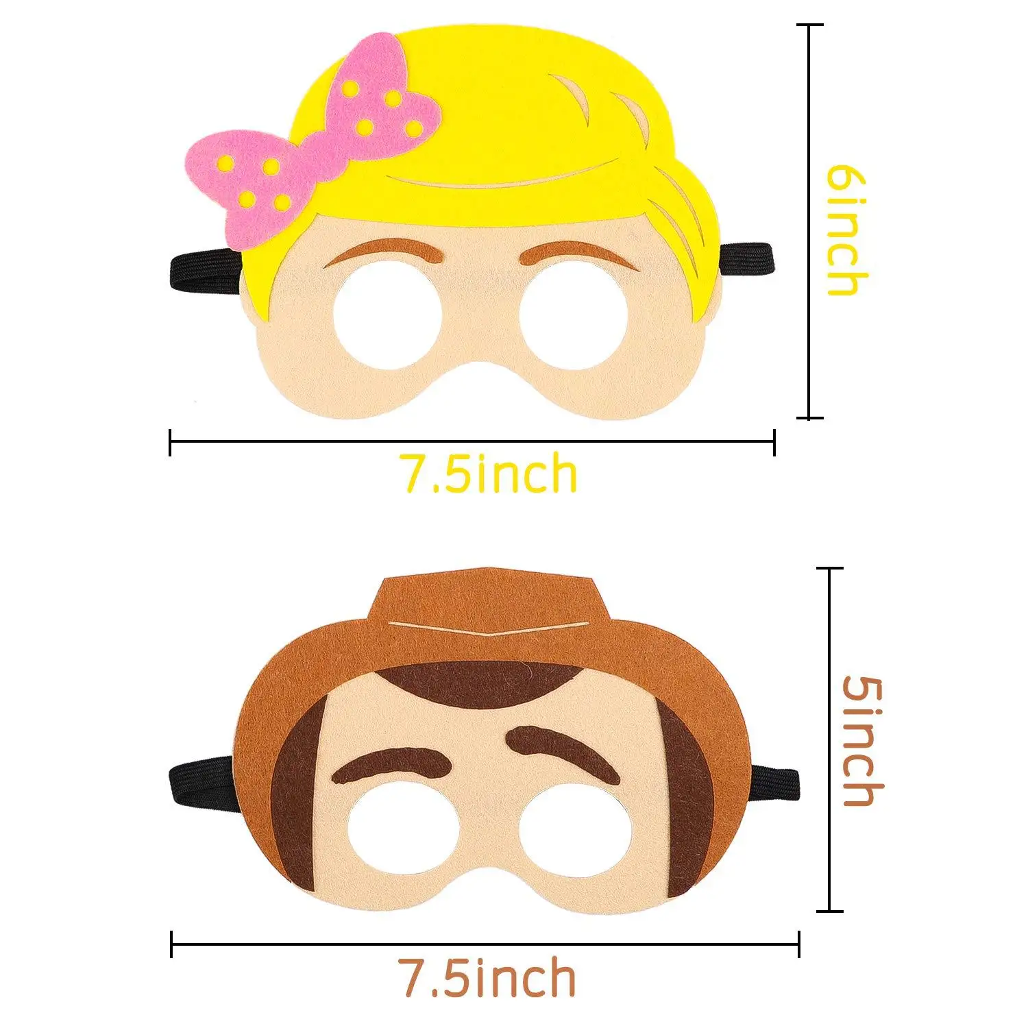 

12pcs/lot Most Popular Toy Story 4 Adventure Party Gift Makeup Mask Toy Story Woody Buzz Lightyear Pipford Felt Mask