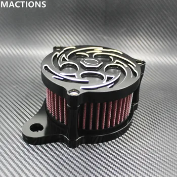 

Motorcycles CNC Air Filter Air Cleaner Intake Filter System Blade Cover Fit For Harley Sportsters XL883/1200 2004-UP