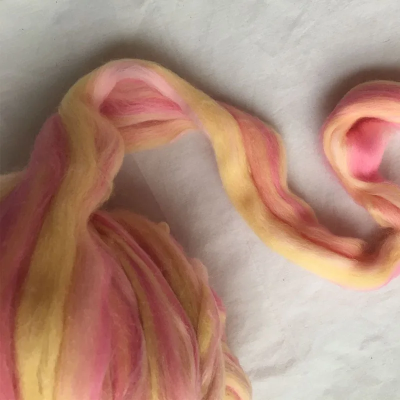 WFPFBEC mixture Merino Wool for felting wool roving fiber 50g 100g 200g 300g 500g 1000g Perfect in Wet and needle Felting no.103