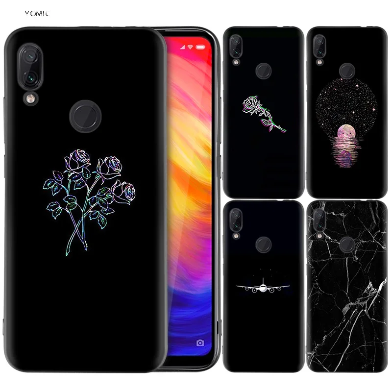 

Silicone Coque Case for Xiaomi Redmi Note 7 6 5 Pro Mi A1 A2 8 Lite 9 GO Poco F1 S2 4 4X Plus Black Light Dark Figures