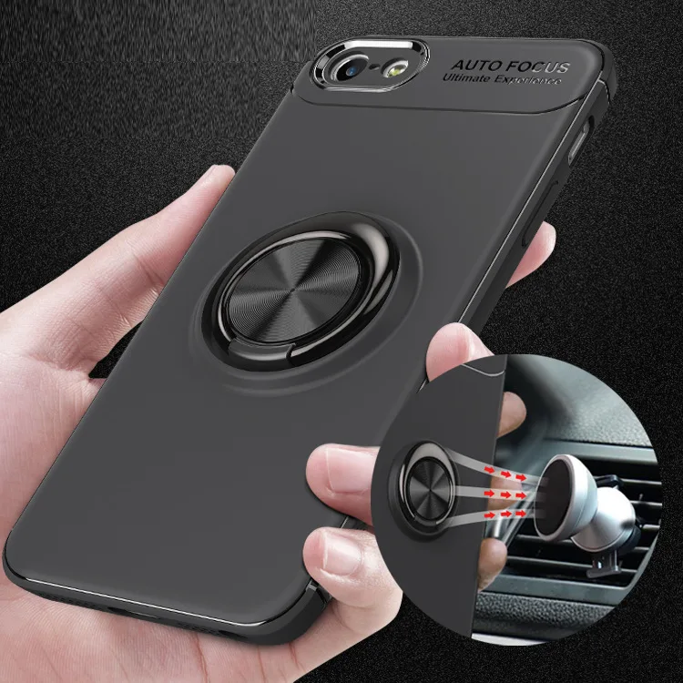 360 Rotating Finger Ring Full Phone Cover For Iphone 5 5s se Cases Magnetic Car Holder Soft Case Se Fundas Capa |
