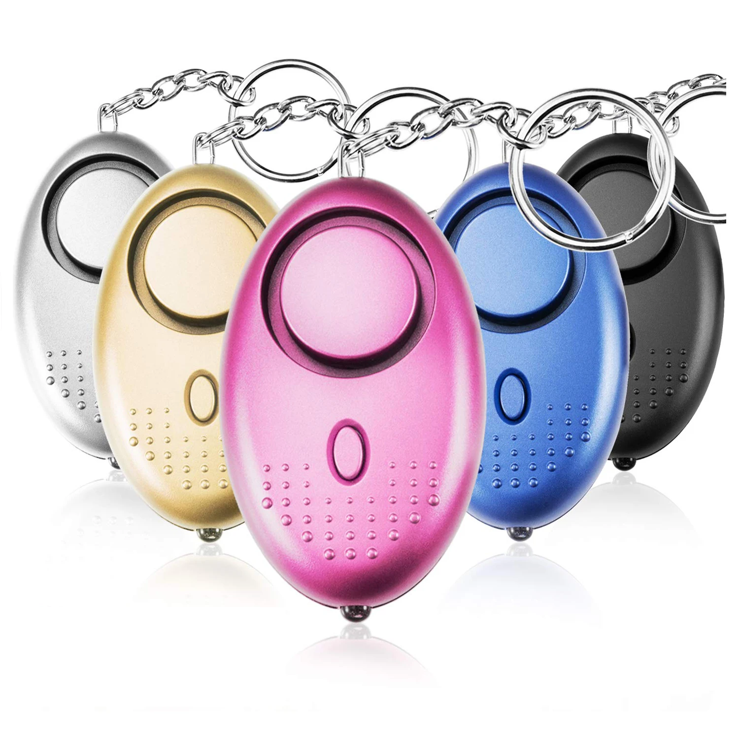 

Sun-Mall Personal Alarm Keychain 130DB Emergency Self-Defense Security Alarm Keychain with LED Light for Kids, Women, Elderly an