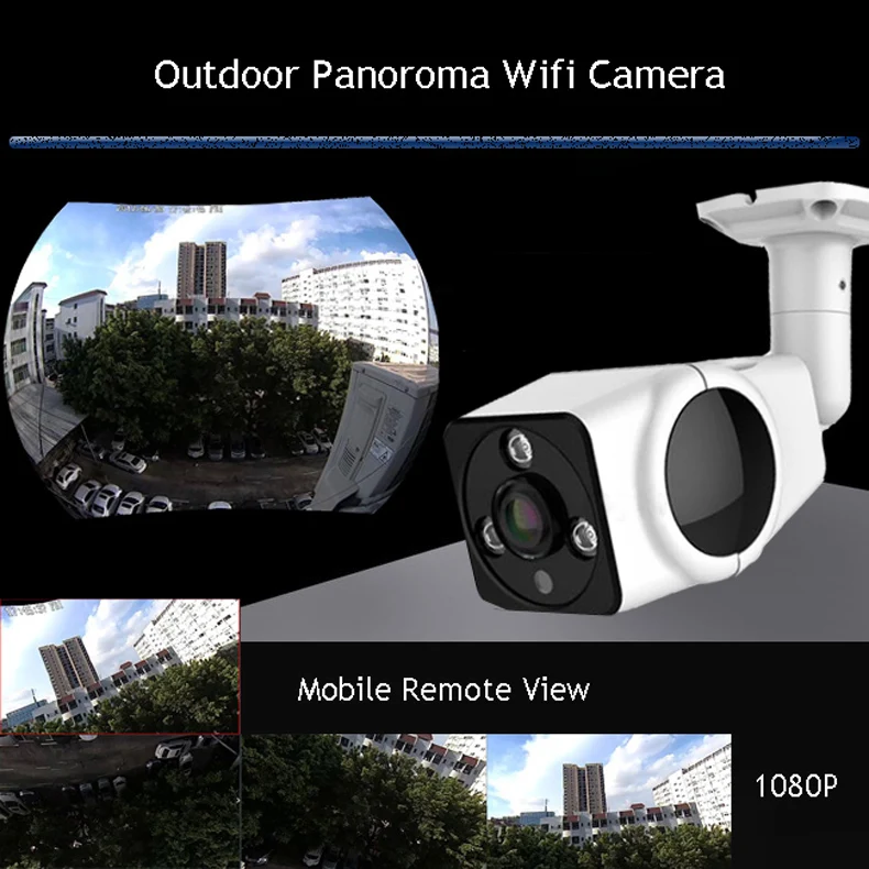 1080P Wifi ip-камера 2.0MP HD наружная Водонепроницаемая инфракрасная камера ночного видения с адаптером питания