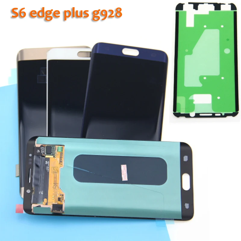 Для samsung Galaxy S6 Edge Plus G928 G9280 G928F AMOLED ЖК-дисплей сенсорный дигитайзер экран телефон lcd