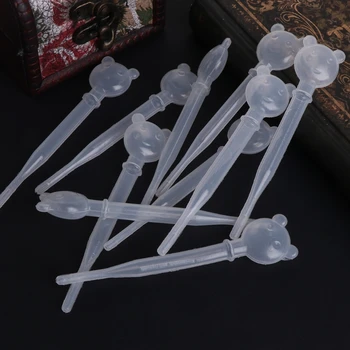 

10 Clear Plastic Liquid Dropper Pasteur Pipette Disposable Kindergarten Teaching