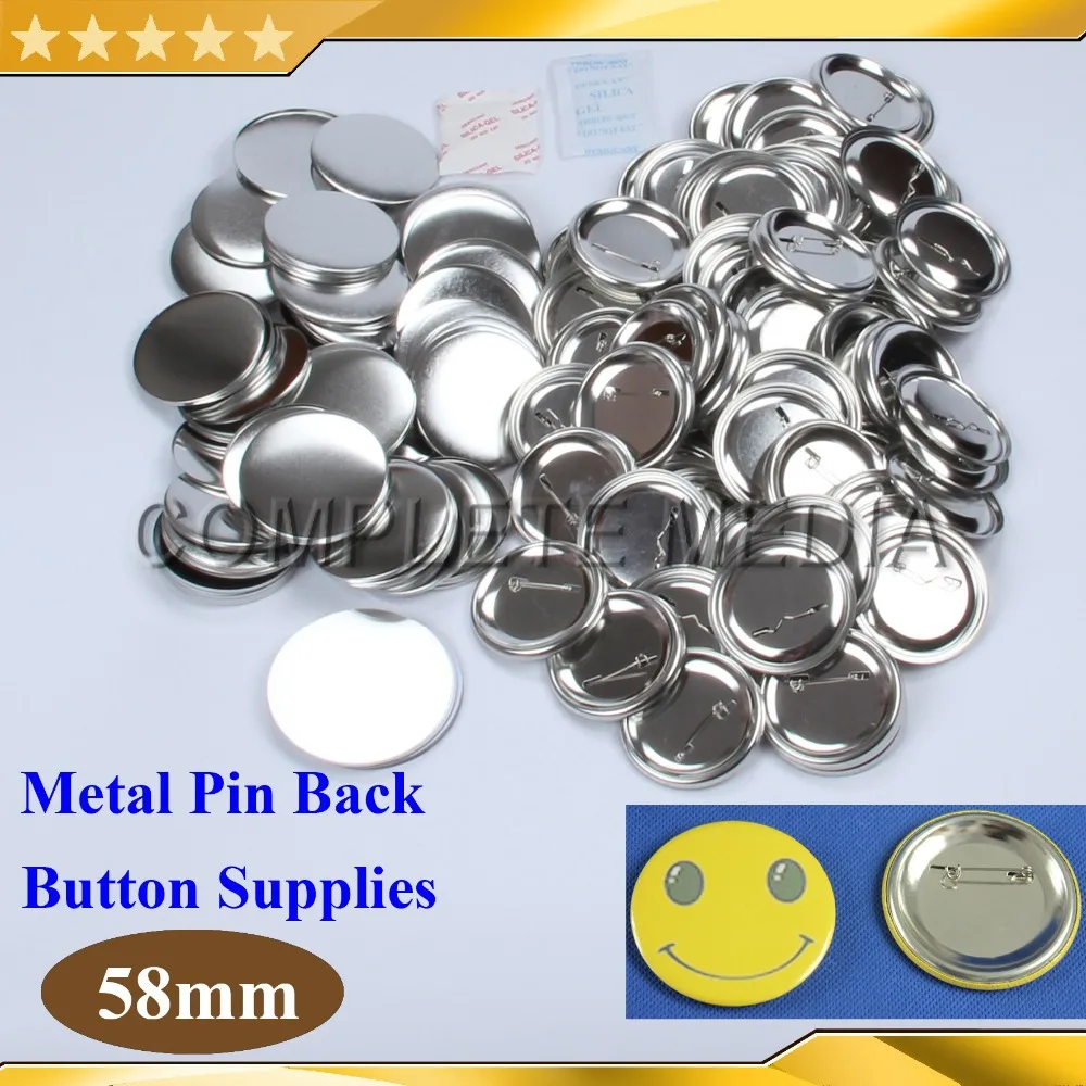 100 комплектов металлические кнопки 2 1/4 дюйма 58 мм|materials drawing|material earringssupplies for nursing