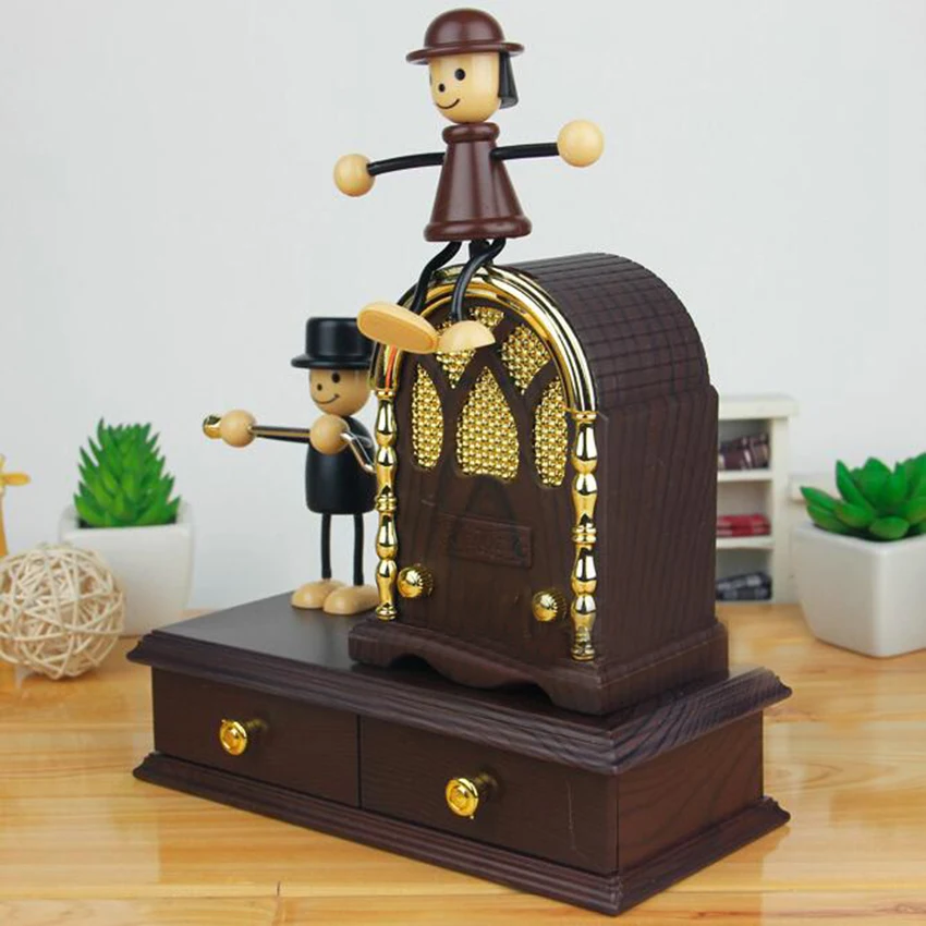 childrens wooden musical jewellery box