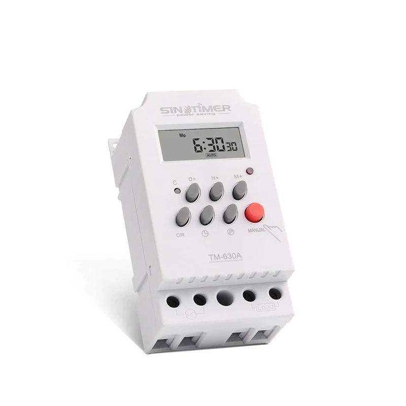 Programmable timer switch 30A 230Vac 12V DC 7 Days Weekly Digital