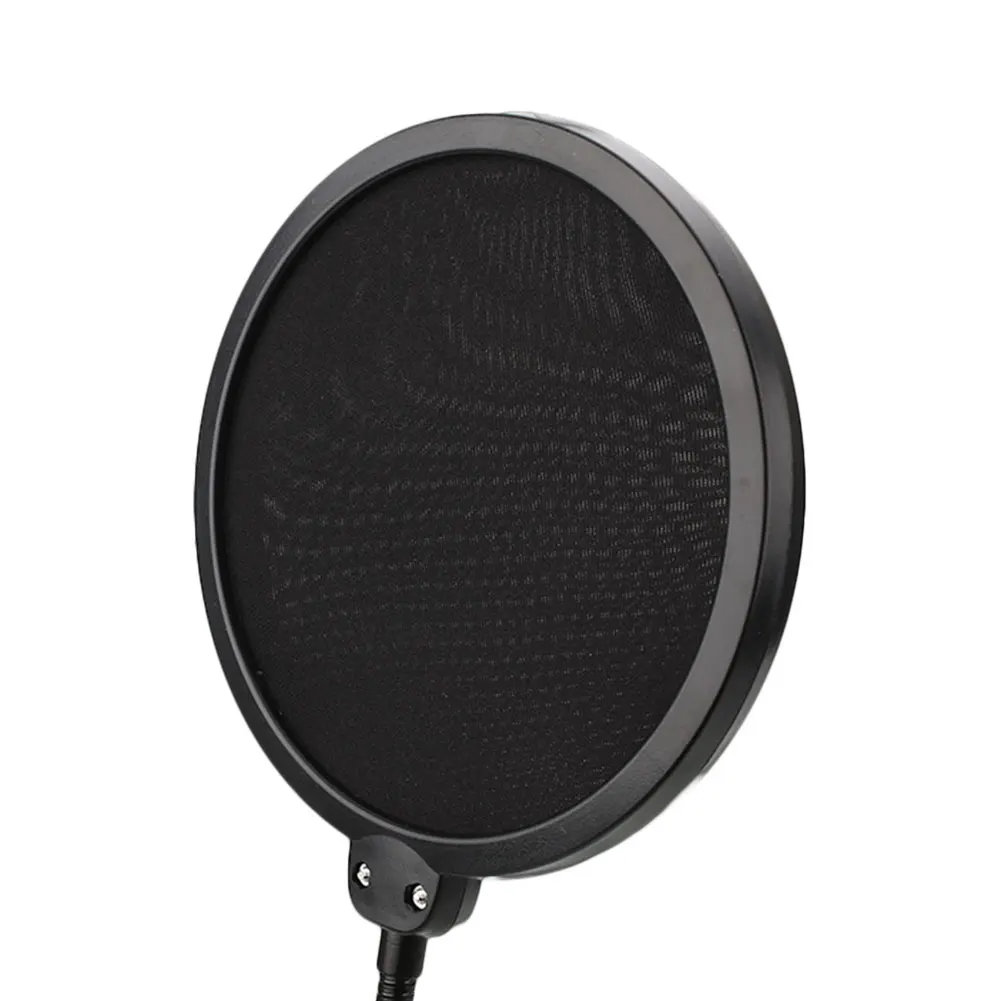 BCMaster двухслойный Студийный микрофон гибкий ветер экран маска микрофон поп-фильтр ветрозащитный экран для говорения запись аксессуары