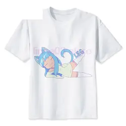 GILDAN футболка Neko мужская летняя футболка с принтом для мальчиков футболка с аниме брендовая одежда футболки белого цвета MR1485