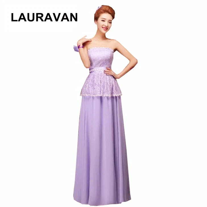 

fairy modest formal ladies long lavender chiffon strapless a line bridesmaid dress style fantastic sexy birthday dresses