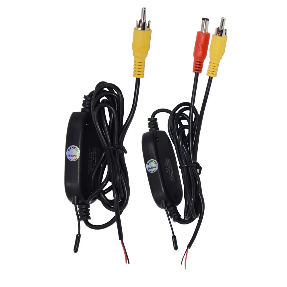 

2.4ghz Wireless RCA Video Transmitter Receiver Kit for Car DVD Monitor GPS Rear View CCD Cam Reverse Backup Camera Cam