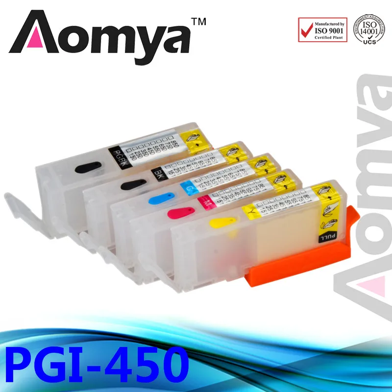 

Aomya PGI-450 Refillable Ink Cartridge Compatible For Canon PIXMA IP7240 MG5440 MG5540 MG6440 MG6640 MG5640 MX924 MX724 IX6840