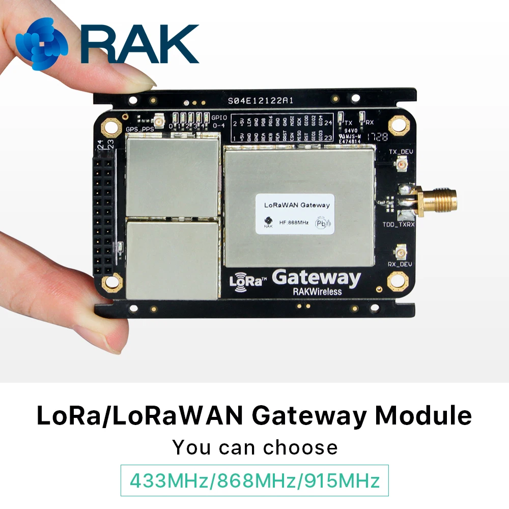 Шлюз RAK831 LoRa/LoRaWAN модуль 433/868/915 МГц база на SX1301 беспроводная передача спектра