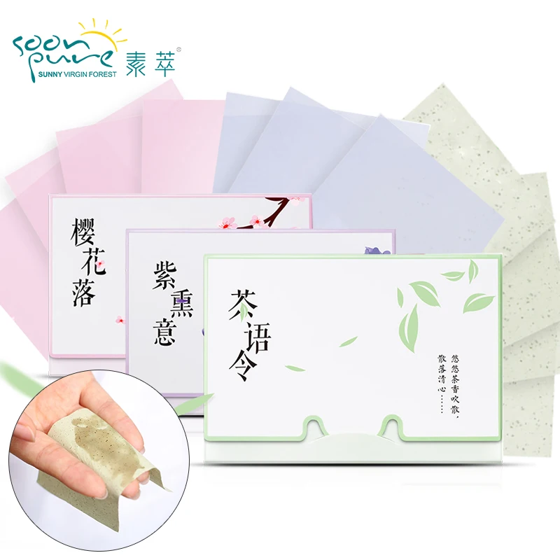 Крем для макияжа soonpure oil blotting sheets очищающее средство для лица глубокий уход за лицом очищающее масло контроль удаления черных точек лечение акне уход за кожей 3 шт